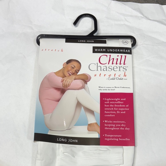 Cuddl Duds Chill Chasers Stretch Warm Underwear long john microfiber pants L - Picture 1 of 10